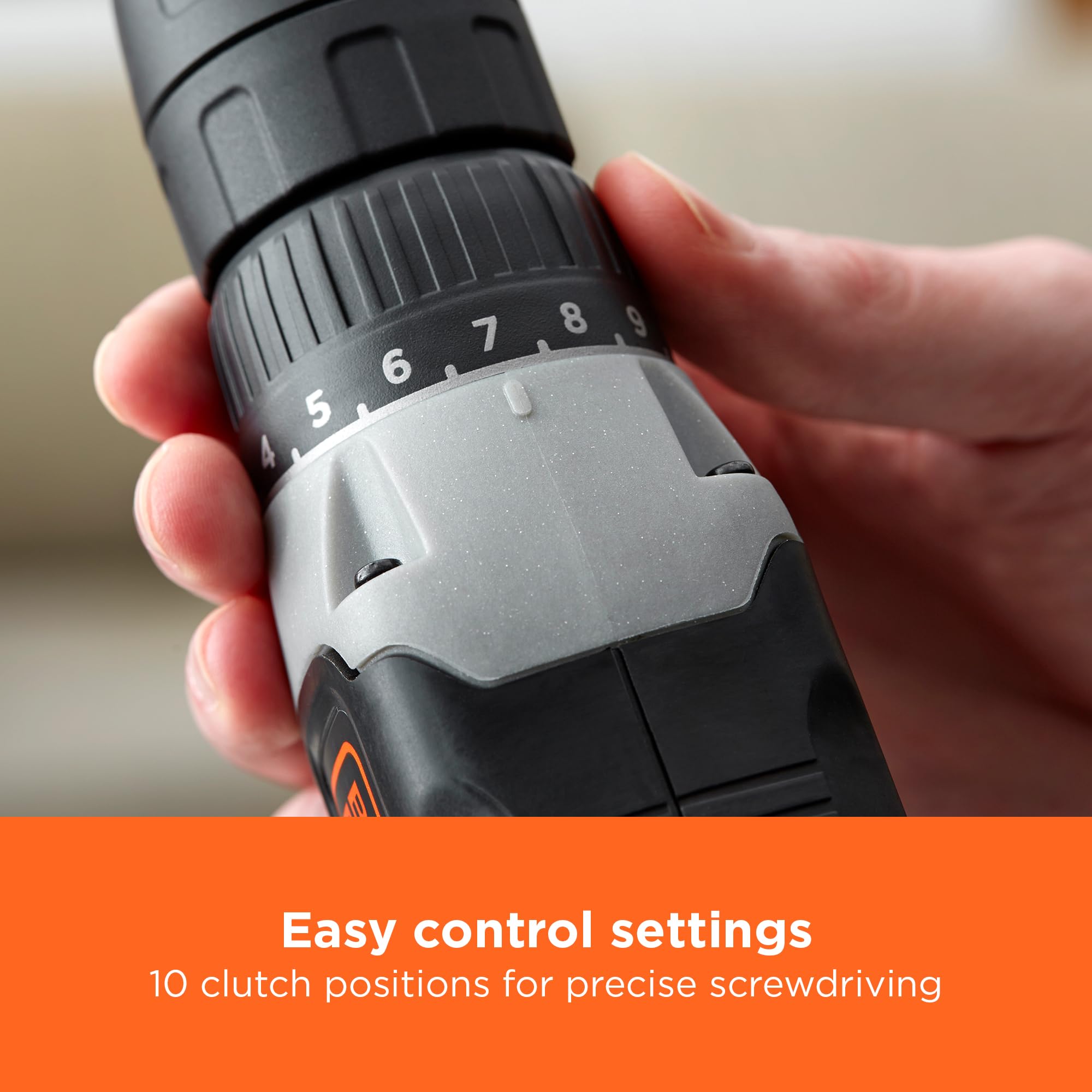 BLACK+DECKER 18V Cordless 37Nm Torque Drill Driver with LED Worklight, 1.5Ah Battery & Charger, BCD001C1-GB