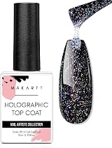 Makartt Glitter Top Coat Gel No Wipe High Gloss Long Lasting 60-90s Cure