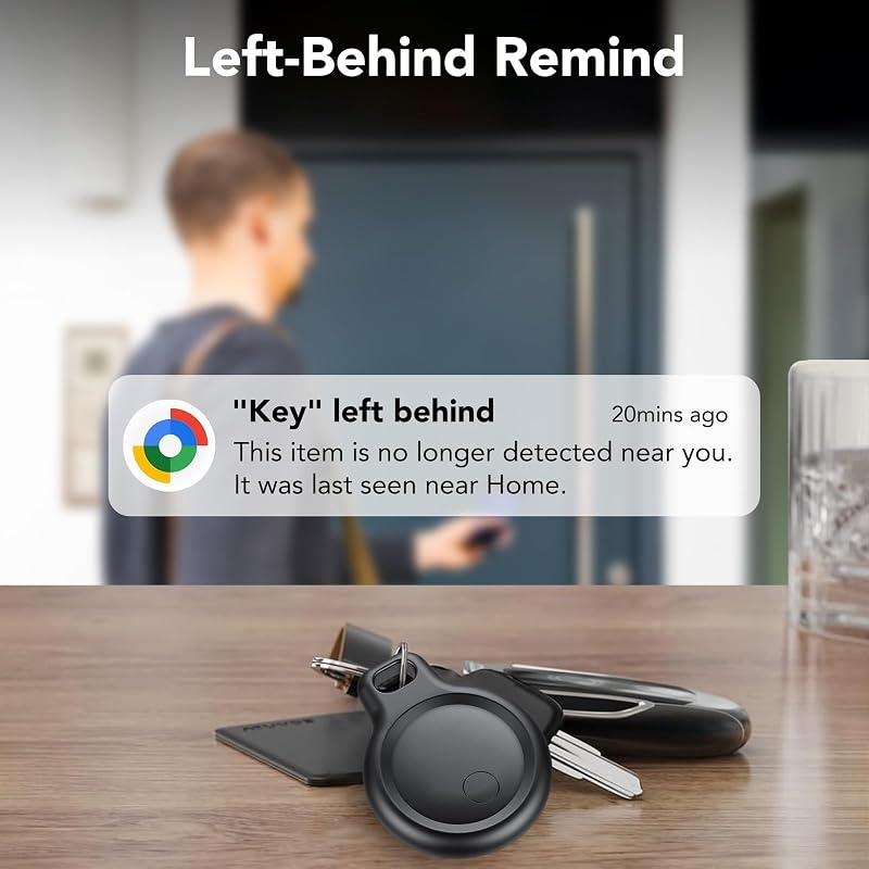 Tracker Tag Android Smart Tag, Schlüsselfinder KeyFinder kompatibel mit Google Mein Gerät Finden APP (Android NUR), Bluetooth Key Finder für Gepäck/Taschen/Koffer/Brieftasche (4er Pack) — Foto 5 von 8