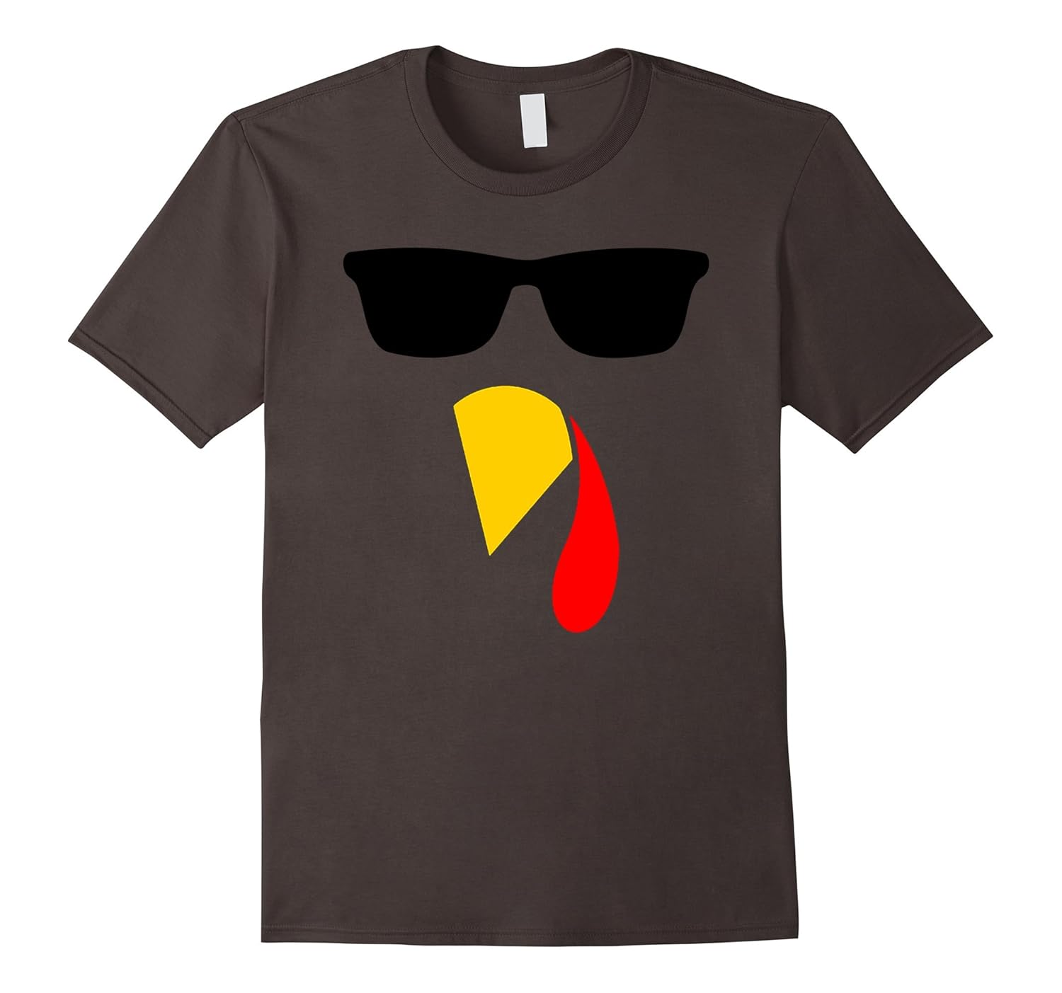 SUNGLASS TURKEY FACE SHIRT Funny Thanksgiving T-Shirt-Rose