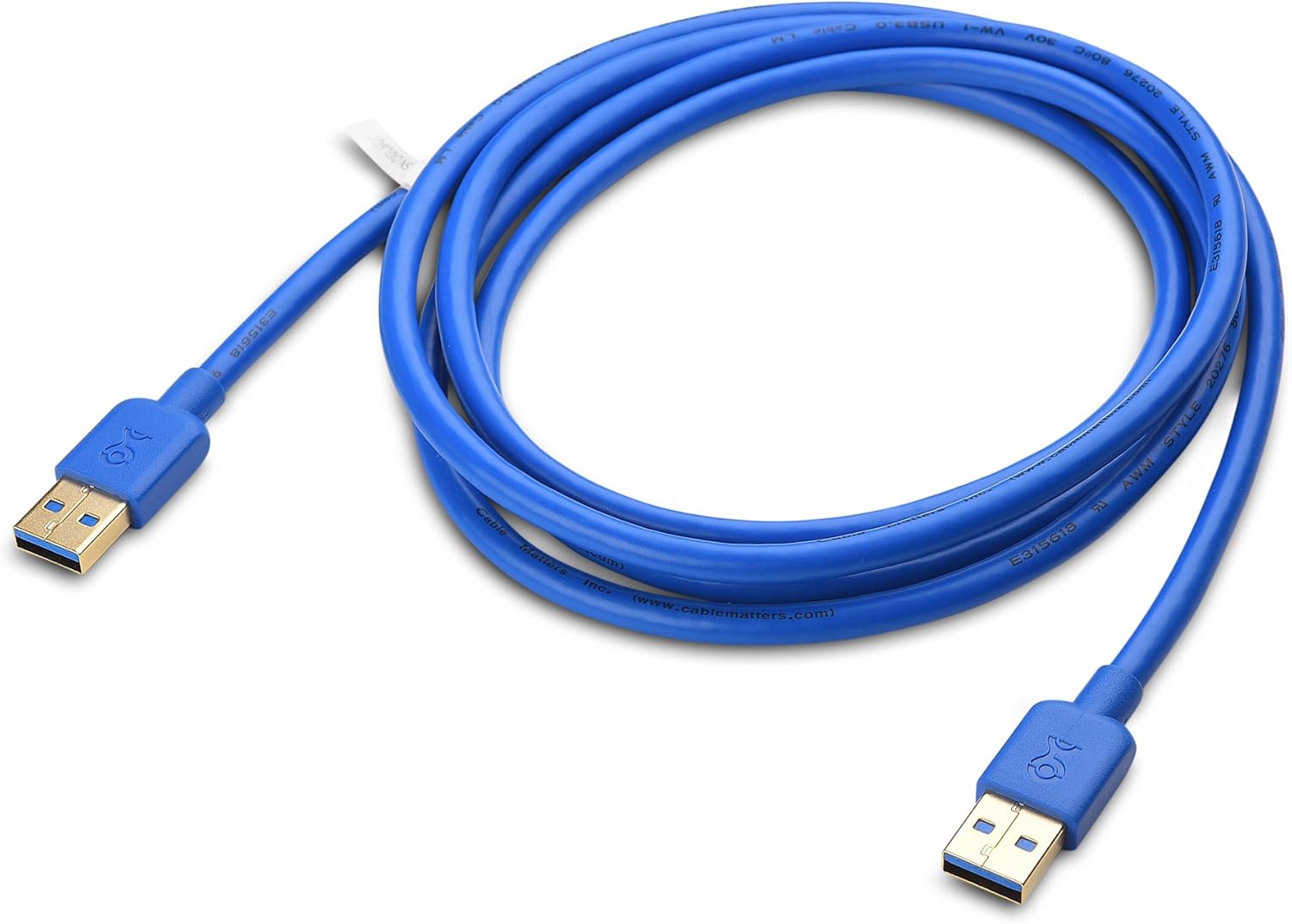 Cable Matters 2-Pack USB 3.0 Cable (USB to USB Cable Male to Male) in Black 6 ft: Computers & Accessories