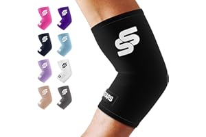 SS SLEEVE STARS Sleeve Stars Elbow Sleeve for Pain Relief & Protection - Elbow Compression Sleeve for Women & Men - Supportive Elbow Brace for Tendonitis, Recovery & Ideal for Sports, Work