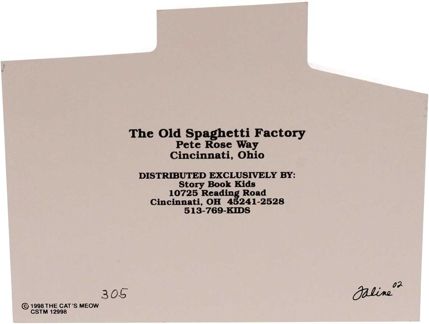 Amazon Com Cat S Meow The Old Spaghetti Factory Wood Pete Rose Way Cstm12998 Home Kitchen