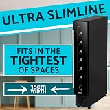 Dellonda Baridi 7 Bottle Slim Wine Cooler Digital Touch 15cm Black DH76 view 7