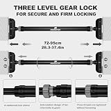 Door Pull Up Bar 72-95 cm Fitness Chinning Bar Black view 3