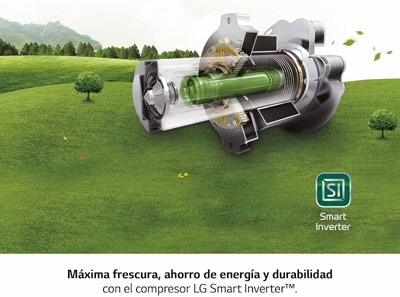 GFT41PZGSZ - Congelador Total Sem Geada, 1 Porta, Compressor Inversor Inteligente, 355 L e 186 cm, Congelador Vertical com Função de Congelação Rápida, Cor Aço Inoxidável