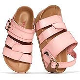 PROJECT CLOUD Girls Sandals Adjustable Kids Sandals Wedge Sandals for Girls | Flexible Upper and Plush Soft Insole - Wedge Outsole Platform Sandals - Comfortable Kids Sandals for Girls Everyday Footwear