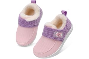 Centipede Demon Toddler Slippers Fuzzy Kids House Slippers Rubber Soles Toddler Winter Shoes Wide Boots for Indoor Outdoor