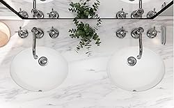 MEJE 19.5"x16" Oval Shape Bathroom Sink