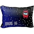 Jay Franco Among Us Space Float 1 Single Reversible Pillowcase - Double-Sided Kids Super Soft Bedding