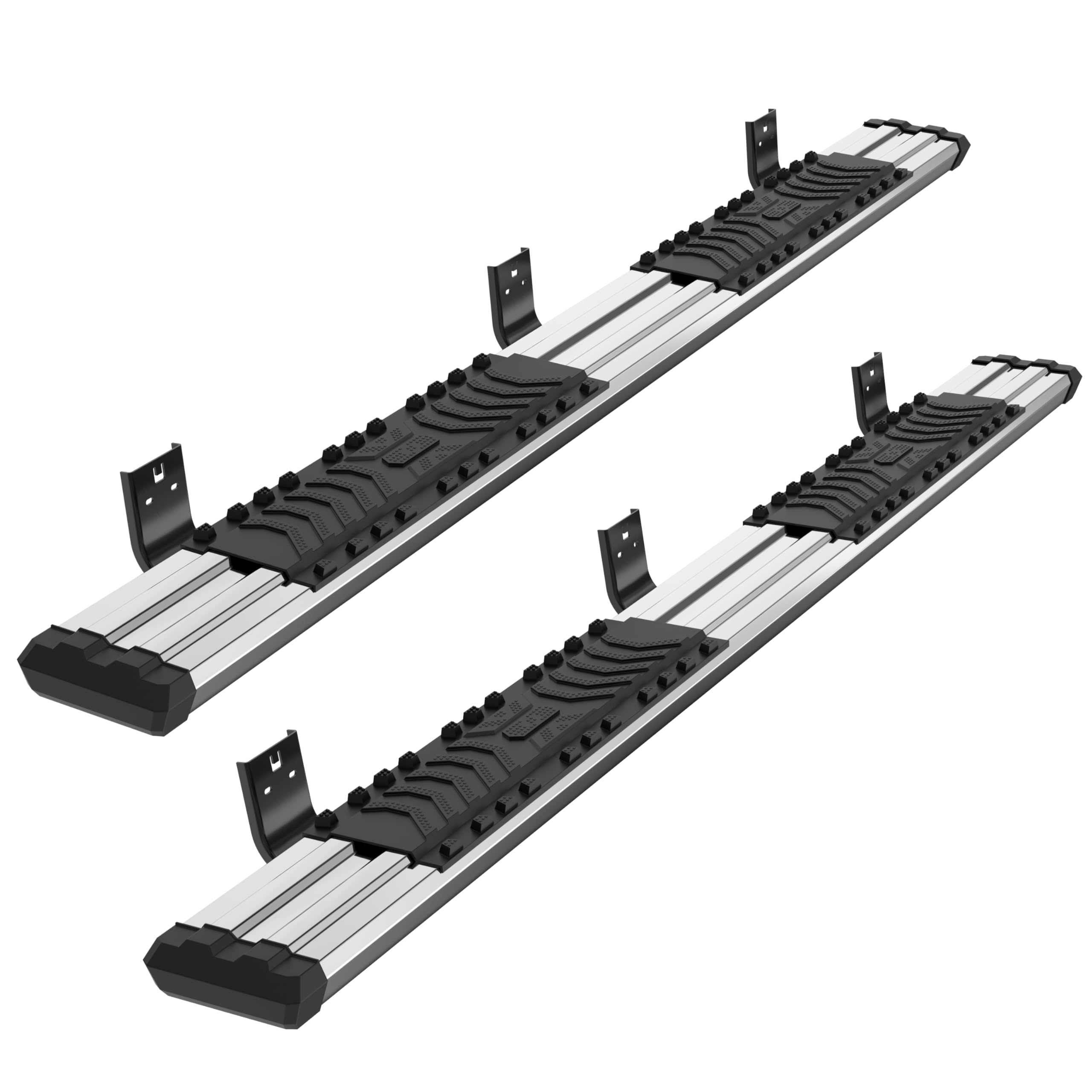 Photo 1 of KUIPERAUTO 6 inches Running Boards Side Steps Compatible for 2009-2018 Dodge Ram 1500 Crew Cab Nerf Bars