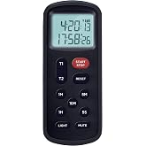 Lavatools KT8 Digital Kitchen Dual Timer & Stopwatch, Backlight, Ultra Loud Alarm, Mute Function, Quick-Set Buttons, Hang Hol