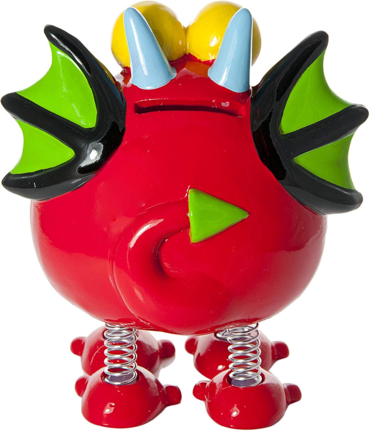 Mousehouse Gifts, Red Dinosaur Piggy Bank with Spring Legs, Charming Money Box for Kids Boys & Girls, Multicolor - Image 4