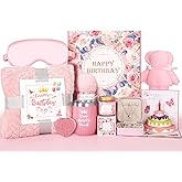 Birthday Gifts for Women Friendship, Unique Happy Birthday Gift Basket, Luxury Care Package Gift Box, Bday Gift Set Present Idea for Mom Sister Her Best Friend Female Wife Coworker Girlfriend Daughter