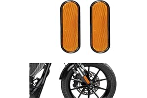 HCmotorku Front Fork Side Reflector Fit For Victory Judge Hammer-S Hard-Ball Vision-Tour High-Ball Jackpot Orange