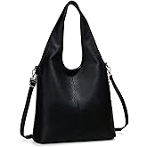 Herald Slouchy Hobo Shoulder Bag for Women Soft Retro Top Handle Crossbody Purses Tote Handbag with Adjustable Strap