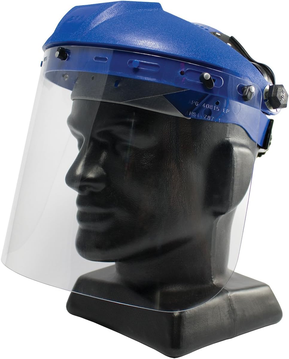 Bouton Optical 251017206 Clear Polycarbonate Safety Visor Face Shield