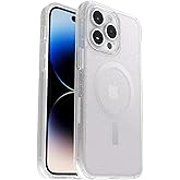 OtterBox iPhone 14 Pro Max (ONLY) Symmetry Series+ Case - Stardust (Clear/Glitter), Ultra-Sleek, Snaps to MagSafe, Raised Edges Protect Camera & Screen