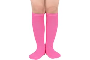 American Trends Kids Child Athletic Socks Striped Knee High Tube Soccer Socks Baseball Softball Socks for Toddler Girls