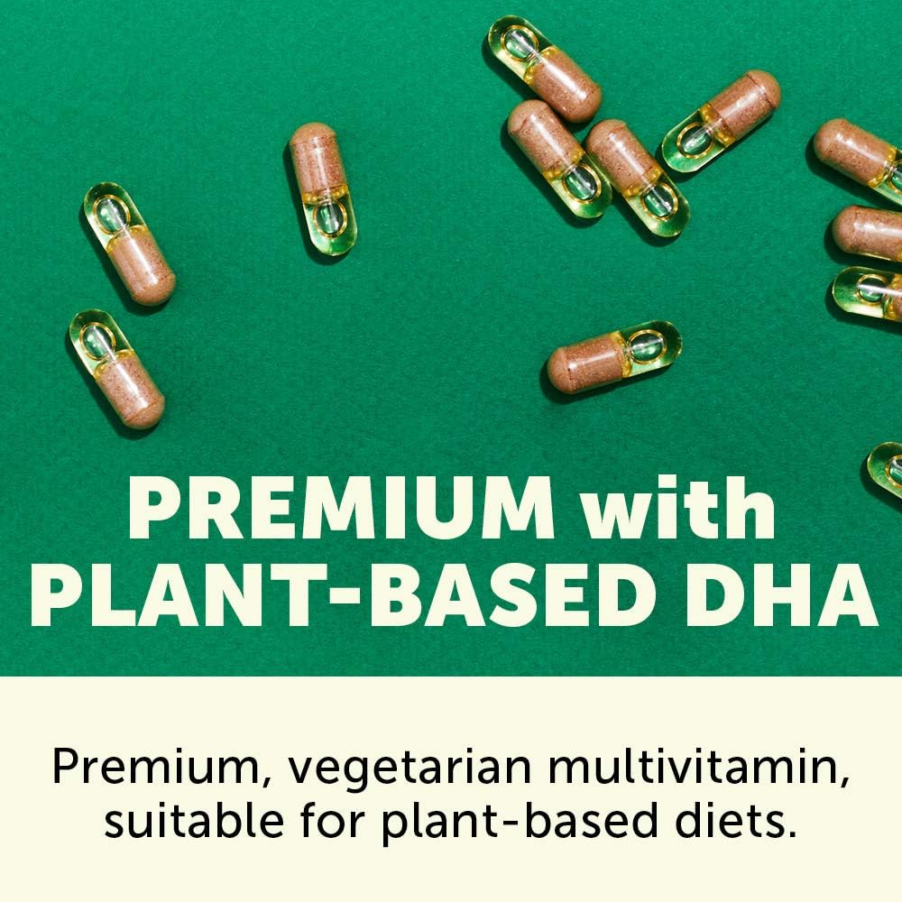 SmartyPants Multivitamin for Men 50+; Omega-3 DHA; Zinc for Immunity; Vitamins D3, C, B6; B12 for Energy, Vitamin A for Eyes; Folate, Selenium; Vegetarian (30 Day Supply): Health & Personal Care