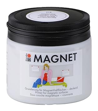 Marabu 026043815 Magnetfarbe, 475 ml, in Kunststoffdose, grau