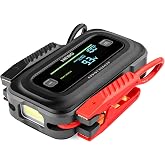 NEBO Assist 2500XP Jump Starter &amp; USB Power Bank, 12V, 2500A | Portable Car Jump Starter, 55 Jumps/Charge, Spark-Proof Safety, USB Power Bank - Charges 3 Devices, Emergency LED Light