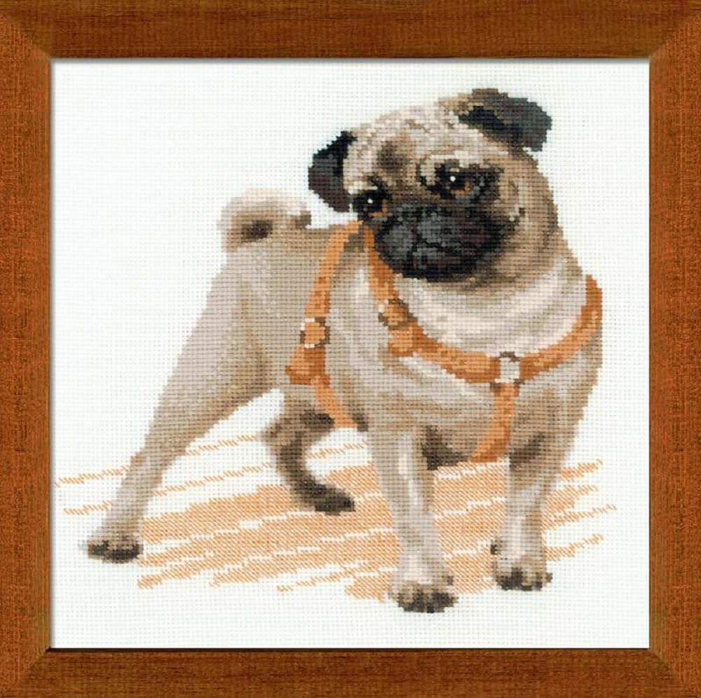 Riolis Cross Stitch Kit - 1176 - Pug Dog