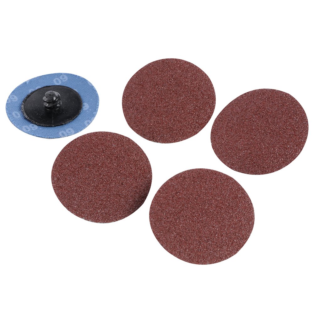 Silverline 100065 Quick-Change Sanding Discs Set, 50 mm, 60 Grit - 5 Pieces