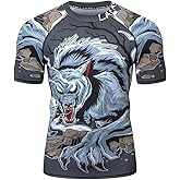 LAFROI Men's Long Sleeve UPF 50+ Baselayer Performance Compression Shirt Rash Guard-CLY08D