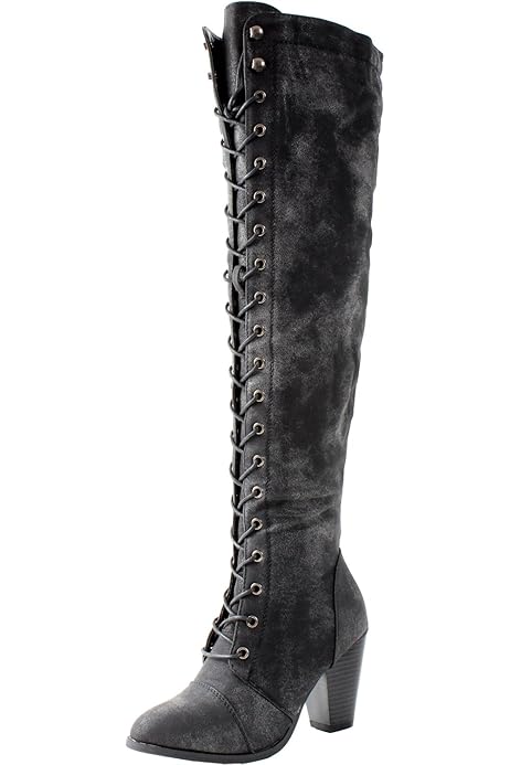 nikkie high branded lace boots