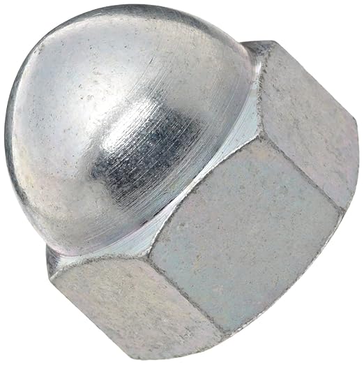 Aluminum Acorn Nut, USA Made, 1/4"20 Thread Size, 7/16" Width Across