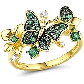 Santuzza Sterling Silver Butterfly Ring for Women