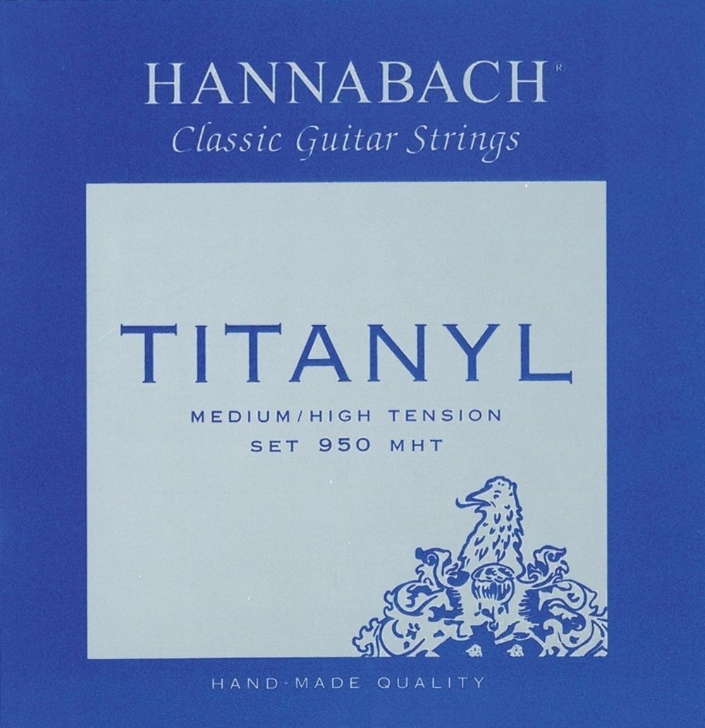 Hannabach 653158 Klassikgitarrensaiten Serie 950 Medium/High Tension Titanyl 3er Diskant