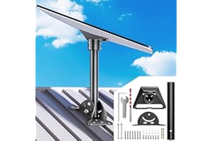 AUDEETO Starlink Roof Mount Gen 3 | 120° Adjustable Heavy-Duty Mount & Pole Mount Kit | Compatible with Gen 3 Standard Dish | Ideal for Stable Outdoor Installation