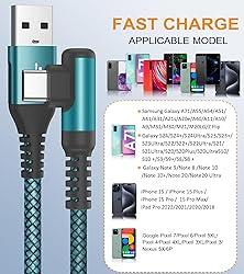 sweguard USB Type C Charger Cable Right Angle