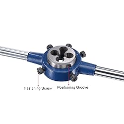 uxcell Round Die Stock Handle Wrench Set, 3/8-24