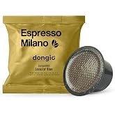 Dongio Caffe Espresso Milano - 80 Capsules Compatible with Lavazza Blue/Black Systems, Medium-Light Roast Italian Coffee, Intensity 6/10, Roasted and Blended in Italy