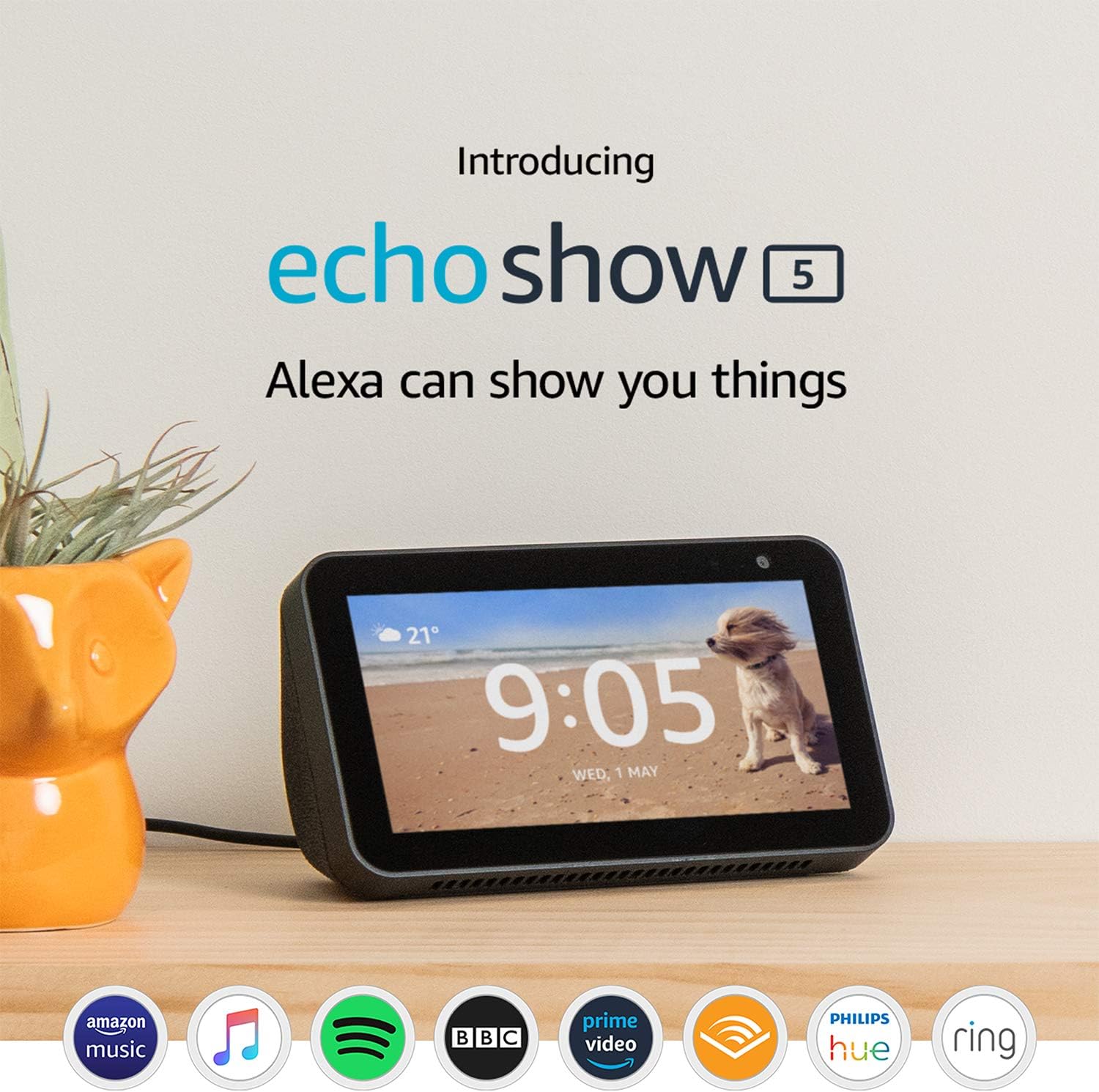 Certified Refurbished Echo Show 5 | Compact smart display with Alexa ...
