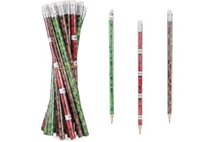 SAVITA 18pcs Pixel Pencils, Pixel-Themed Party Favors Wooden Pencils with Erasers for Classroom Supplies Birthday Goodie Bags Student School Prizes