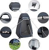 SONGMICS Portable Pop Up Tent Dressing Room Privacy Shelter Dark Grey Blue view 4