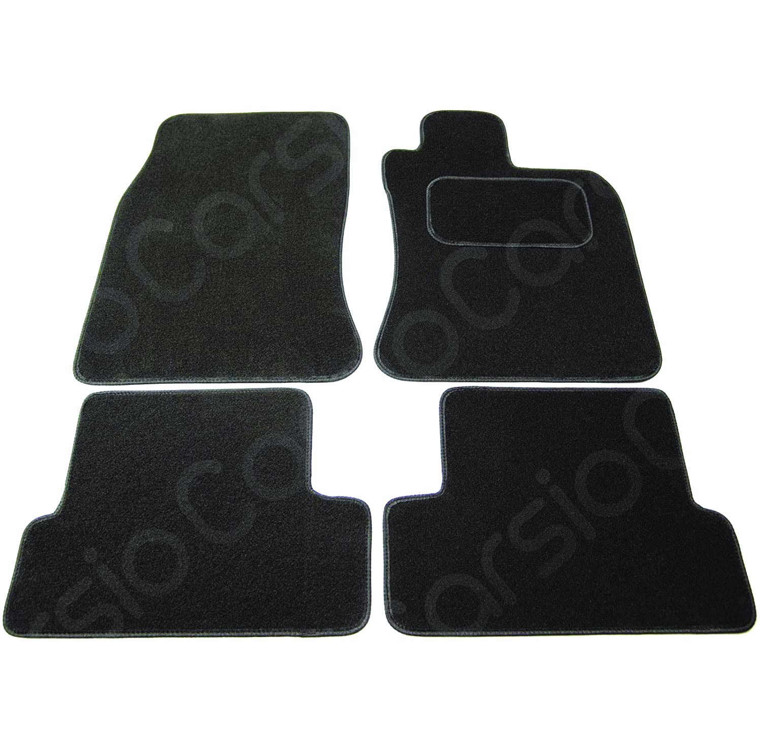 Carsio Carpet Car Mats For BMW 3 Series E92 Coupe 2006 Onwards 4 Piece Set Tailored Fit Floor Mat Complete Accessory Black Custom Fitted - All Weather, Anti-Slip Backing & Black Trim