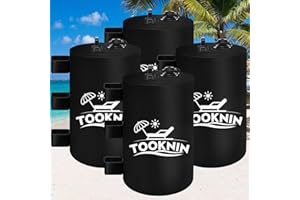 TOOKNIN Canopy Tent Weight,115 LBS Canopy Weights Water Bags,4PCS Gazebo Weights, Heavy Duty Leg Weights for Pop Up Canopies Outdoor Shelter Umbrella Pool Ladder,Black