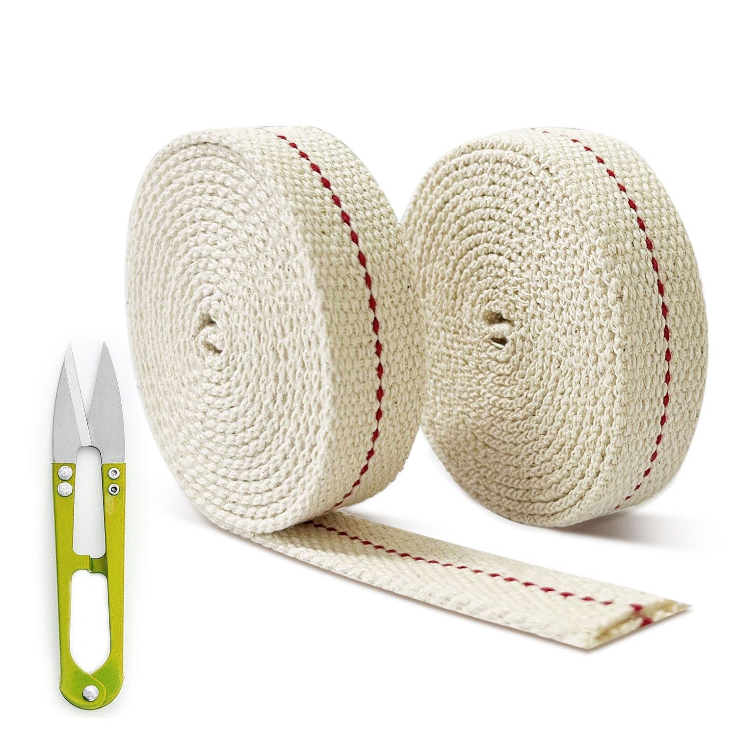 2 Rolls Kerosene Wick Flat Cotton Wick,Oil Lamp Wicks,for Oil Burners Or Kerosene Burners Camp Light