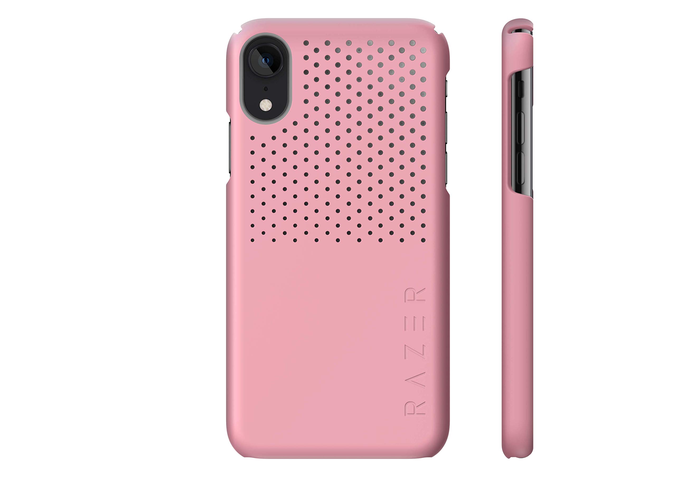Razer Arctech Slim for iPhone XR Case: Thermaphene & Venting Performance Cooling - Wireless Charging Compatible - Quartz Pink