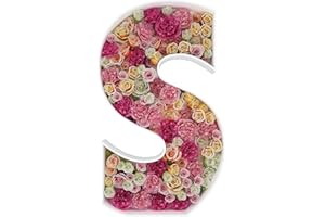 JW PASSION - PREMIUM QUALITY, MADE WITH PASSION 2FT Letter S Mosaic Balloon Frame Letter DIY Fillable Letters Kit for Birthday Party Wedding Backdrop Decor