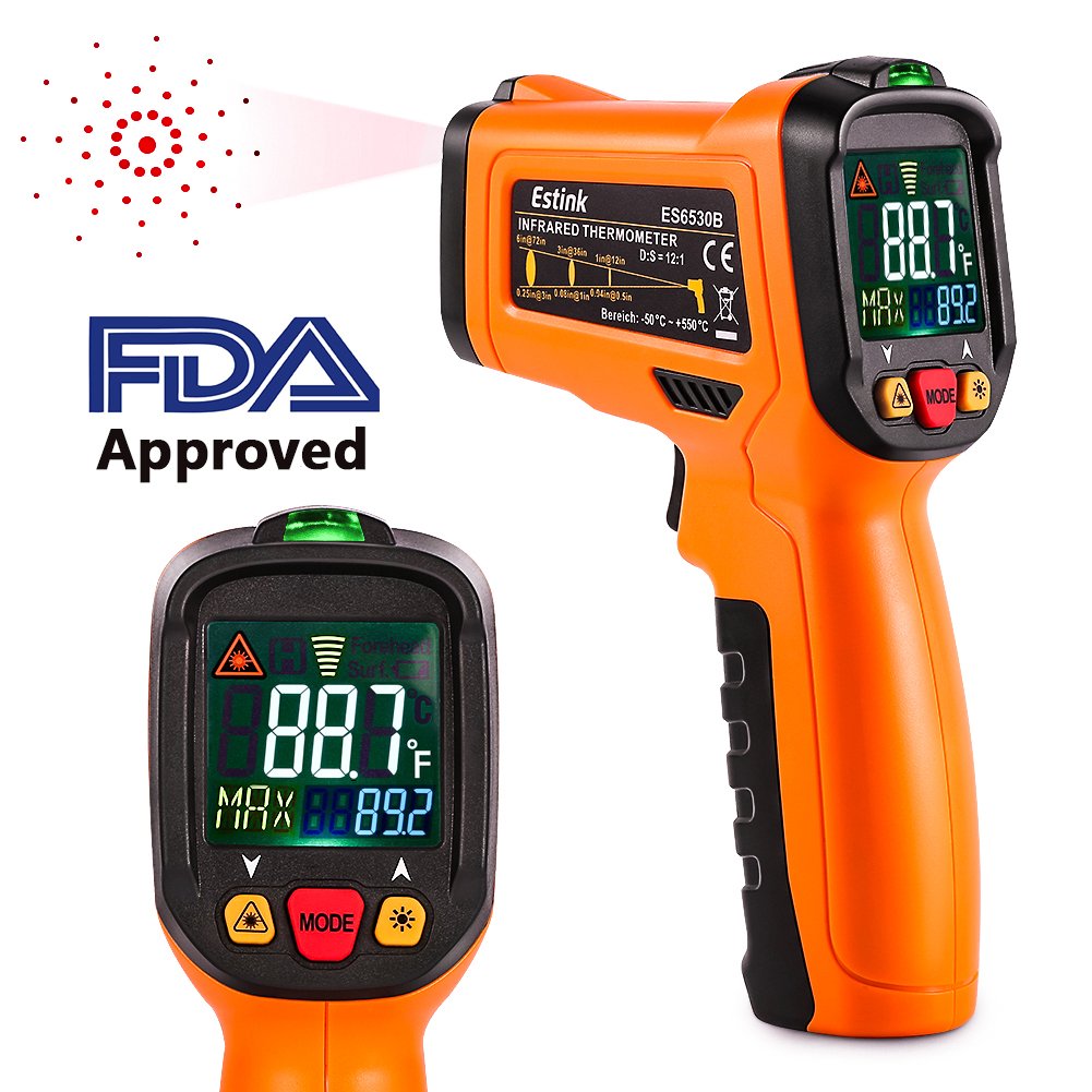 Infrarot Thermometer IR Laser Digital Thermometer Berührungslos für