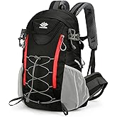 Newsty 35L Hiking Backpack, Camping Backpack for Adventures, Black