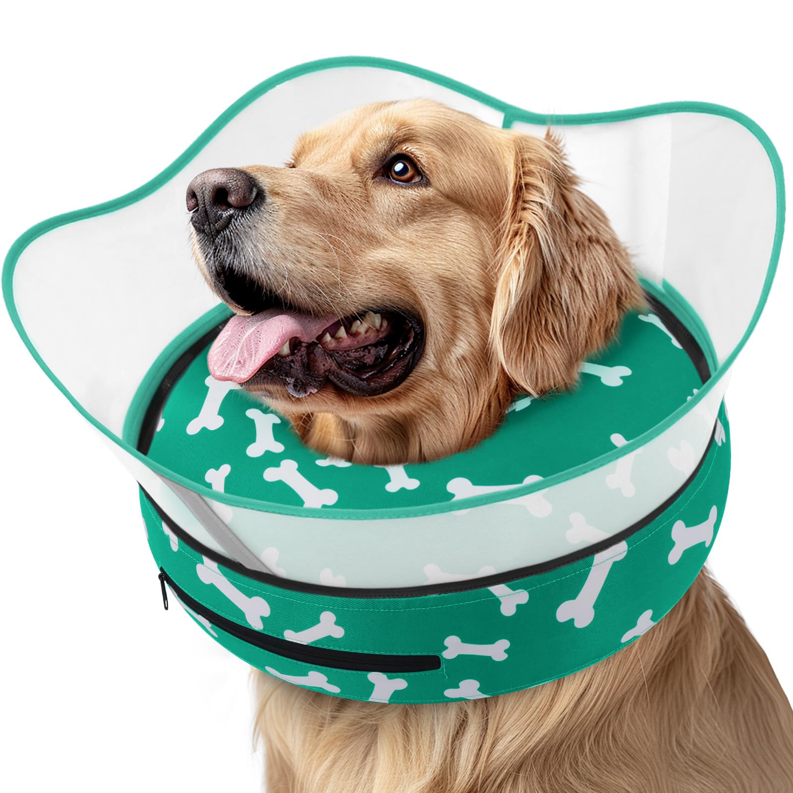Photo 1 of Supet Raised Inflatable Dog Cone Collar to Stop Licking, Soft Dog Cone Alternative After Surgery