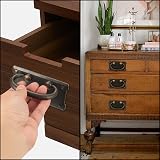 PZIHAO 4Pc Antique Bronze Zinc Alloy Drawer Pulls Cabinet Handles Knobs Wardrobe view 6