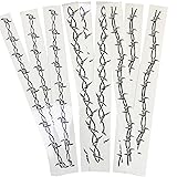 Barbed Wire Temporary Tattoo, Large Barb Wire